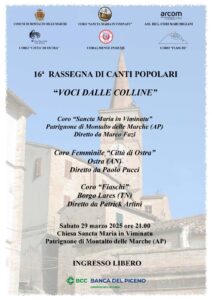 Locandina Voci dalle colline